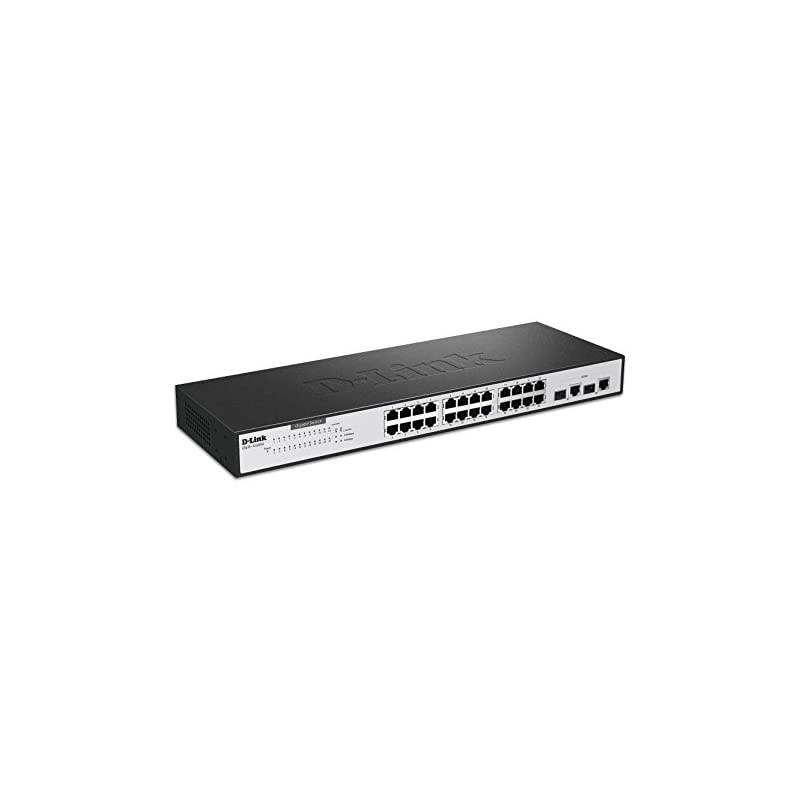 26 Port 10100 Unmanaged Switch Including 2 Gigabit Combo Ports DES1026GRE Renewed