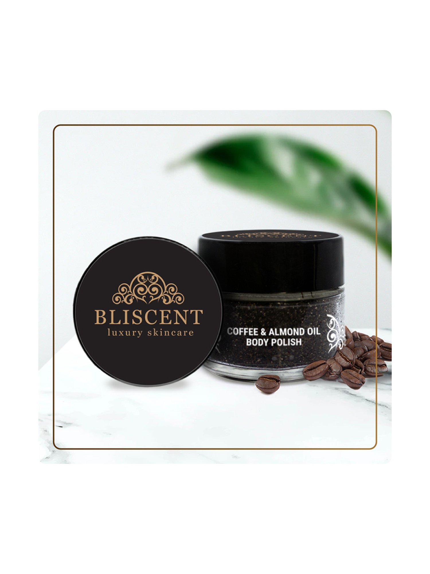 Bliscent Brown Coffee & Almond Oil Body Polish - 100 gm