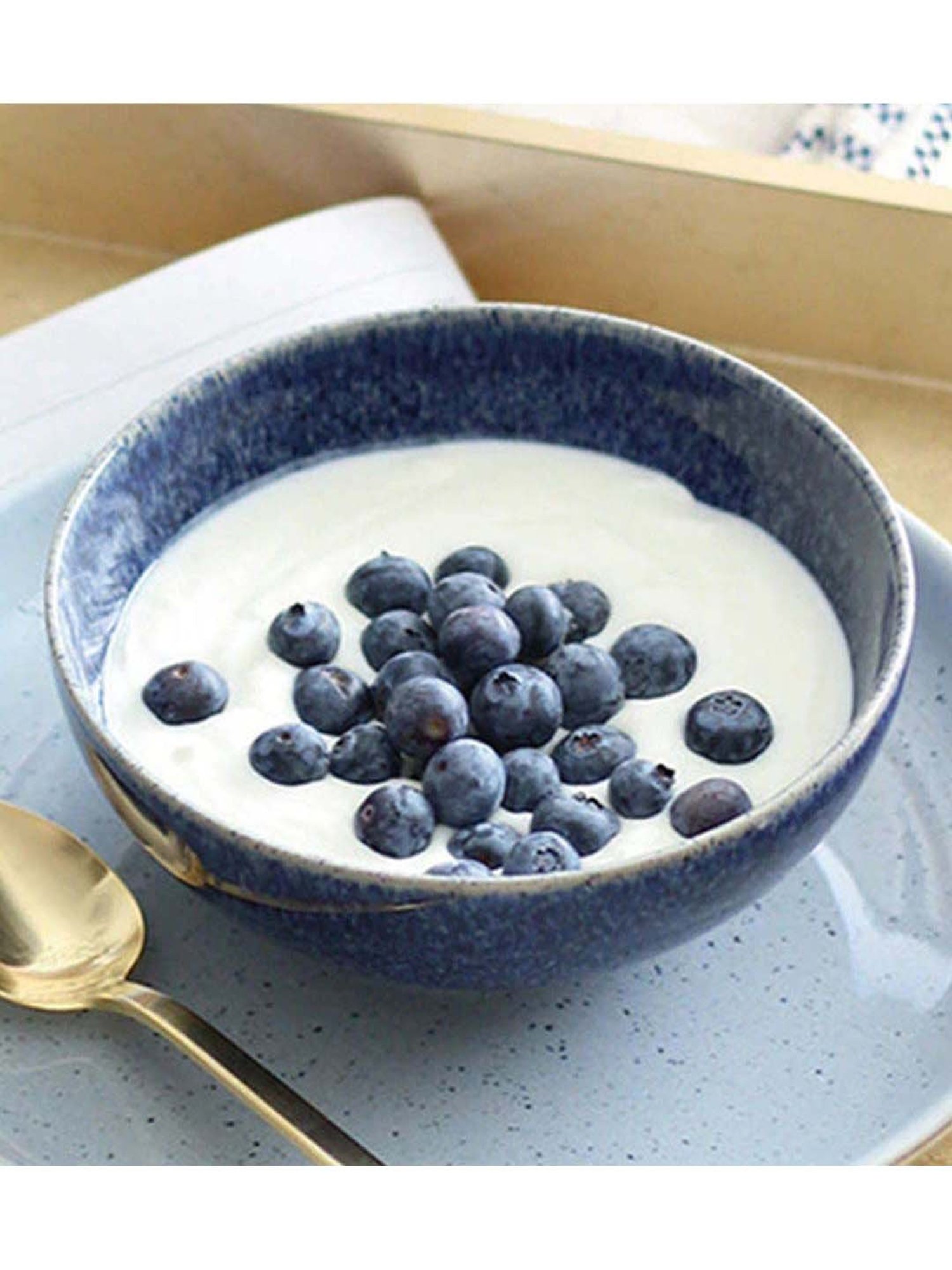 DENBY Studio Blue Stoneware Cobalt Cereal Bowl (820 ml) - Set of 1