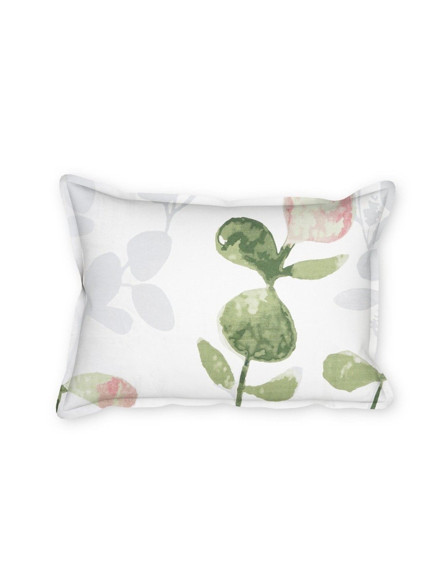 SEJ by Nisha Gupta Floral Green 210 TC Cotton Single Bed Sheet with 1 Pillow Cover