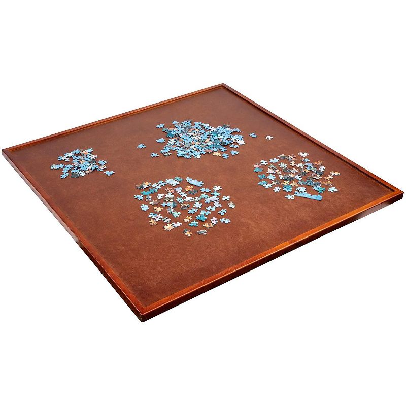 Jumbl Spinner Puzzle Board | 35" x 35" Wooden Jigsaw Lazy Susan Turntable w/ 360^0 Rotation | Puzzles Up to 1500 Pieces