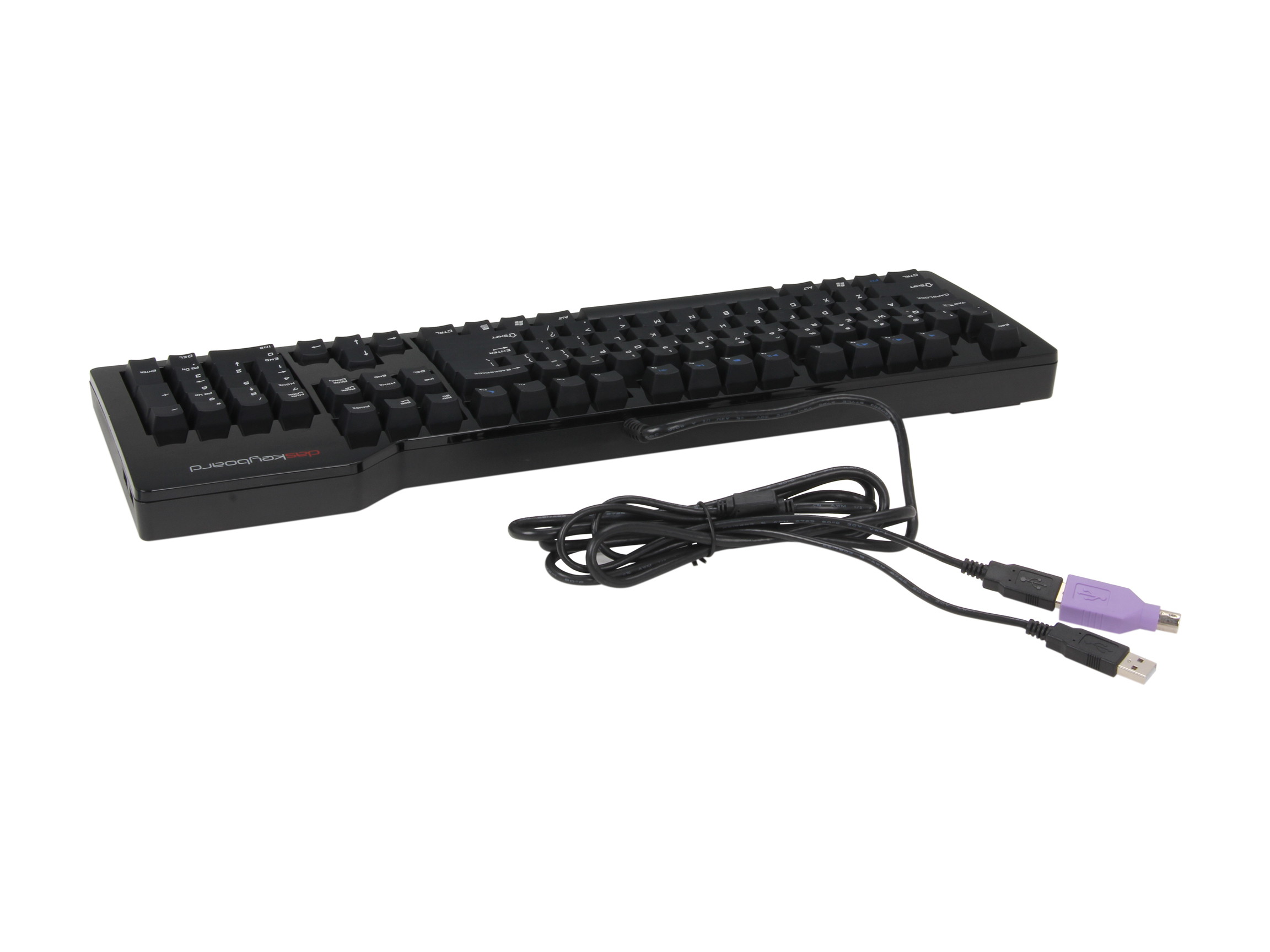 Das Keyboard Model S DASK3MKPROCLI Black Wired Professional - Click Pressure Point Mechanical Keyboard