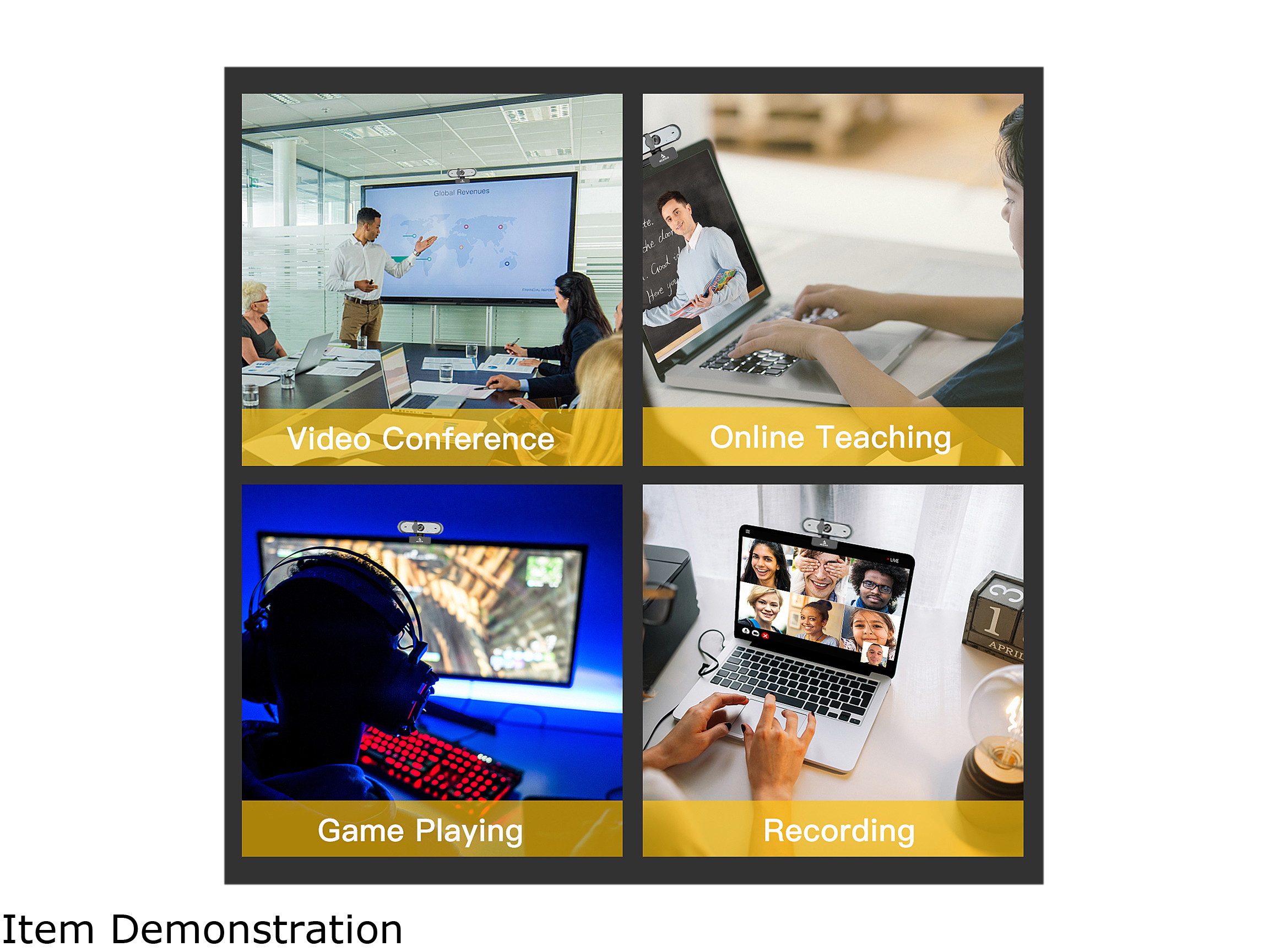 NexiGo N660P Pro FHD USB Computer Web Camera, for OBS Gaming Zoom Meeting Skype FaceTime Teams