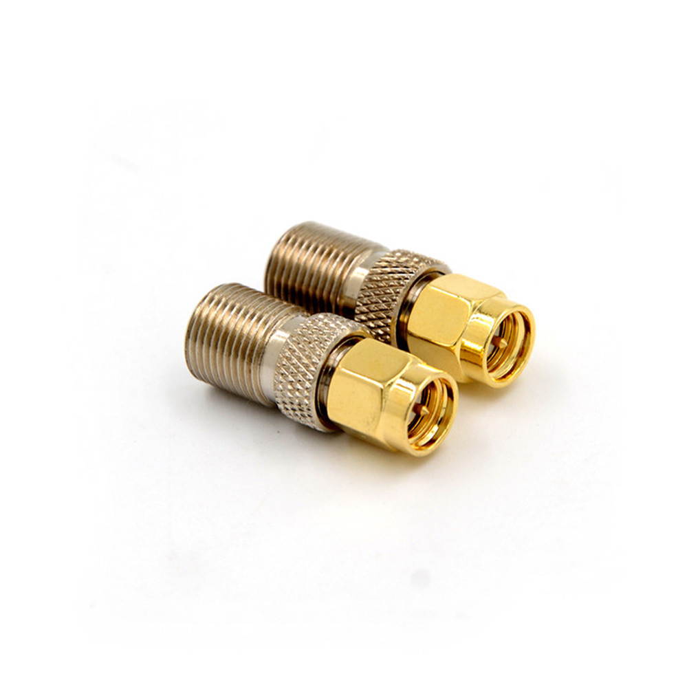 F Female Jack to SMA Male Plug Straight RF Coax Coaxial Connector Adapter