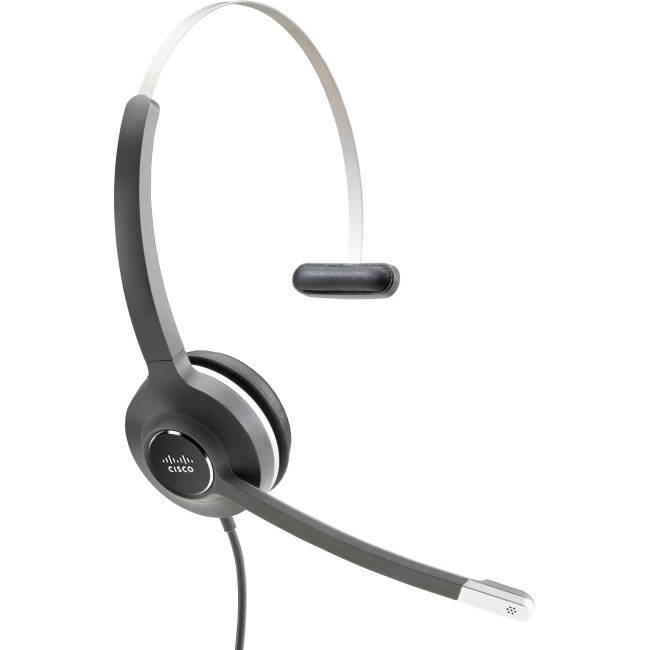 Cisco - CP-HS-W-531-RJ= - Cisco Headset 531 (Wired Single with Quick Disconnect coiled RJ Headset Cable) - Mono - Quick