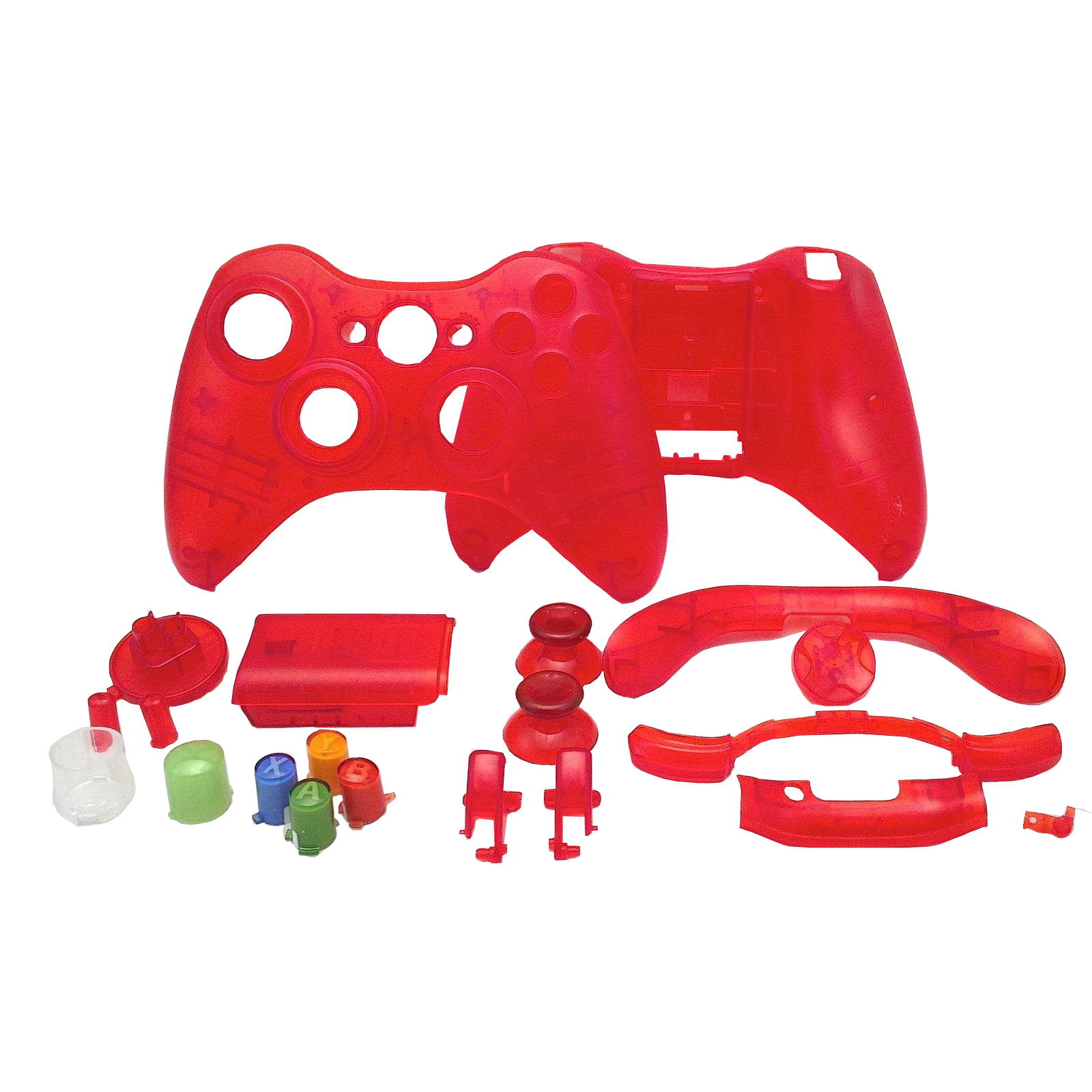 Replacement Case Shell & Buttons Kit for Microsoft Xbox 360 Wireless Controller