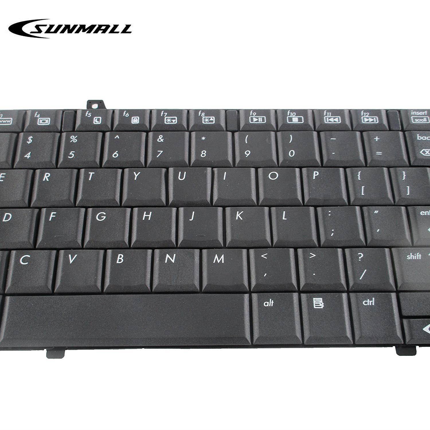 SUNMALL Keyboard Replacement Compatible with HP Pavilion dv6-1000 DV6-1100 dv6-1200 DV6-1300 DV6-2000 DV6-2100 DV6Z-1100 DV6T-1200 DV6T-2000 DV6Z-2000 Series Laptop Black US Layout(6 Months Warranty)
