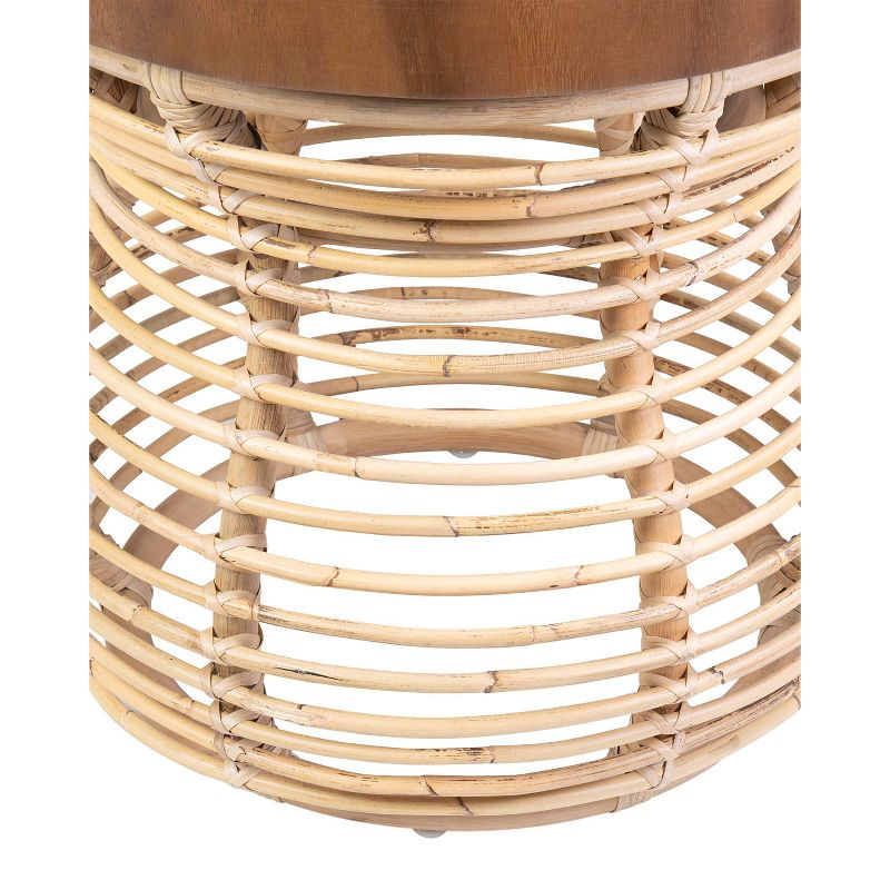 Hannah Rattan Side Table Natural - East at Main