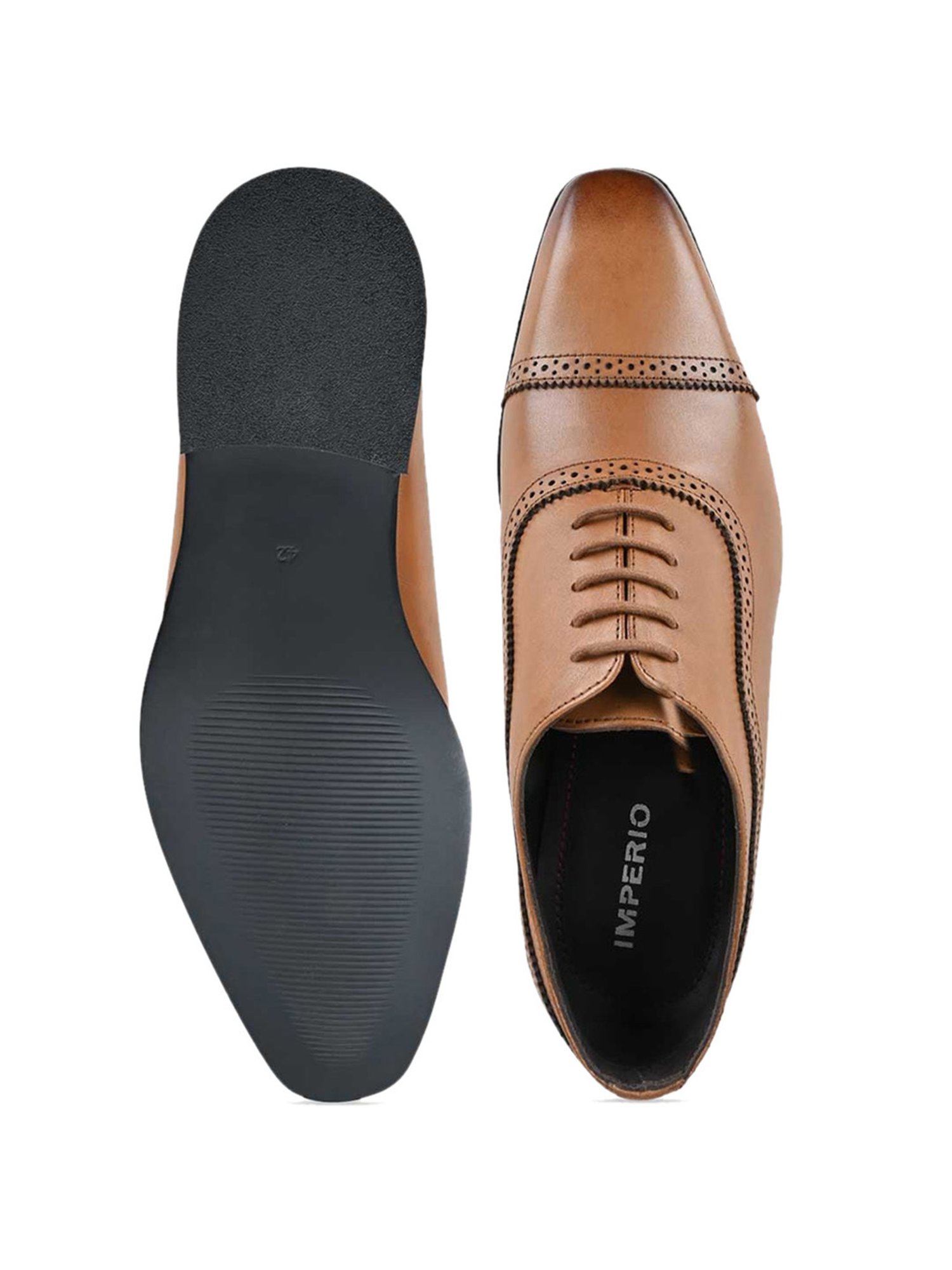 Imperio by Regal Men's Tan Oxford Shoes