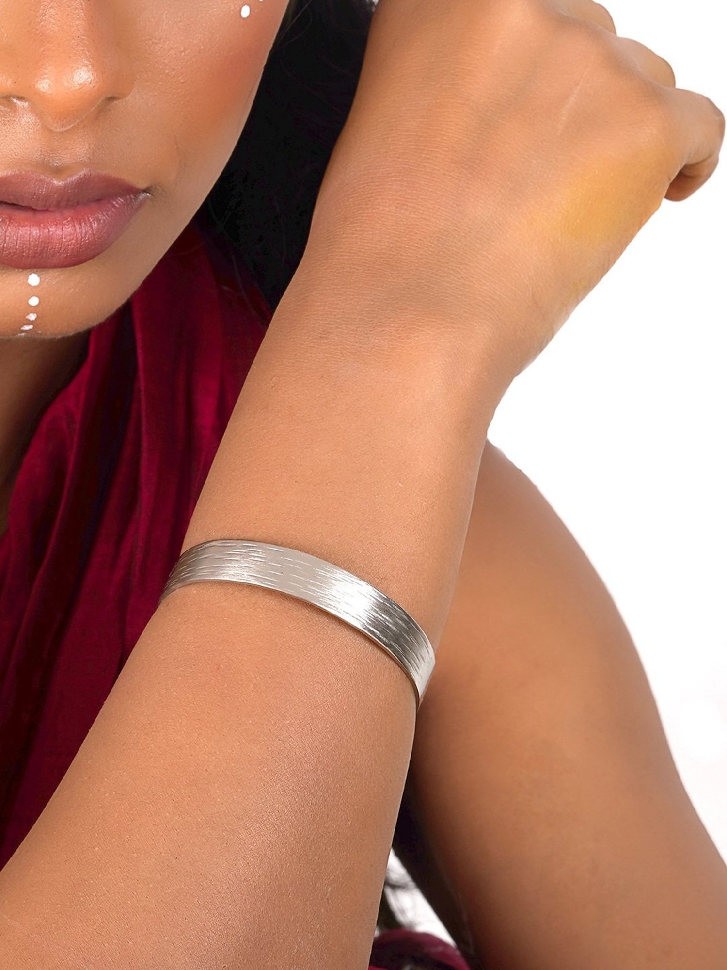 Teejh Jigya Silver Cuffs Bracelet for Women