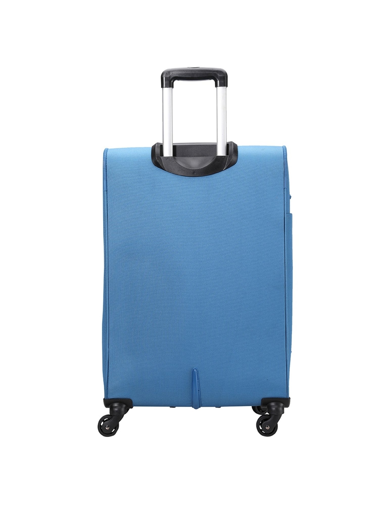 Carriall Blue 4 Wheel Medium Soft Cabin Trolley Set of 2 - 68 cm