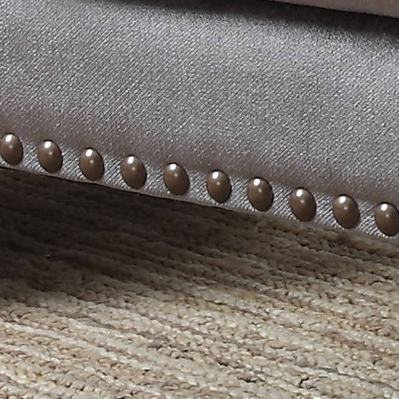 Isabella Traditional Wingback Accent Chair with a Nailhead Trim Gray - AC Pacific