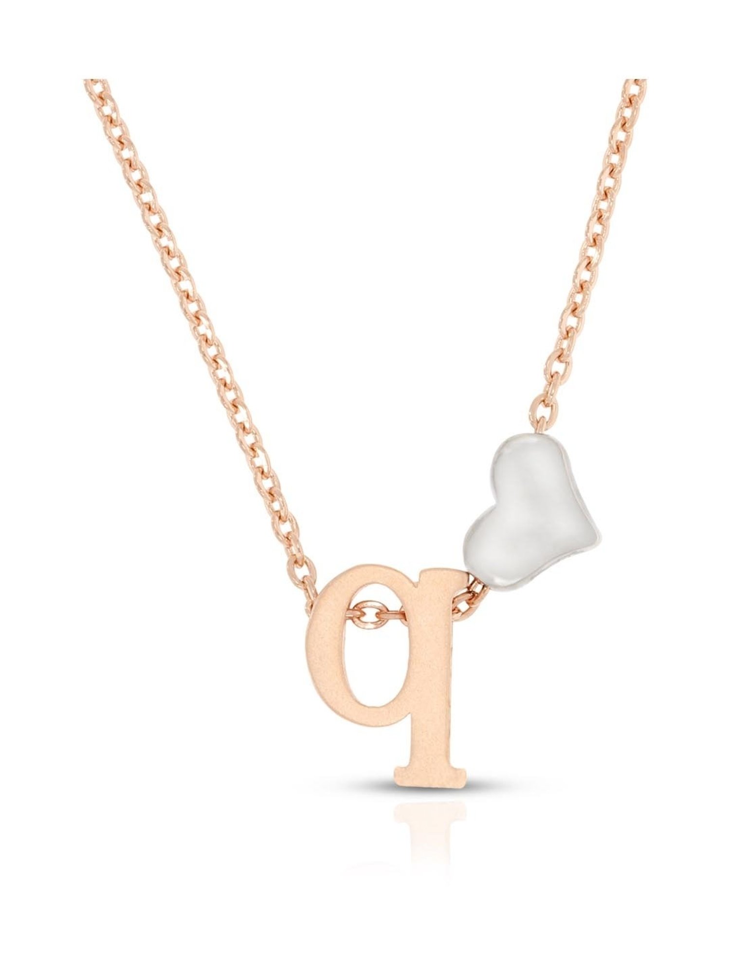 Anayra 92.5 Sterling Silver Initial Letter Charm Pendant without Chain for Women