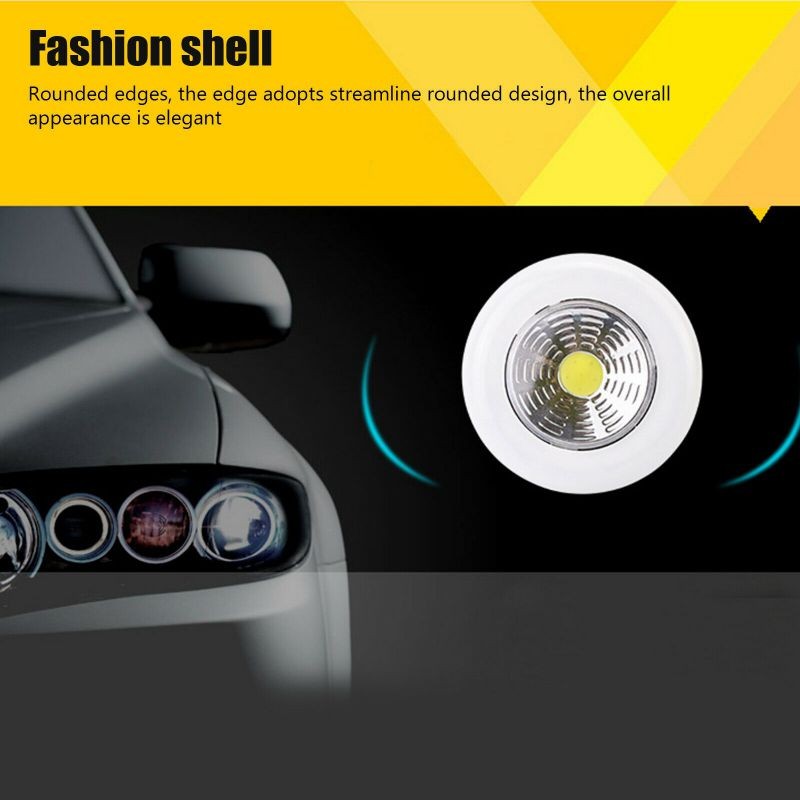 2/4PCS LED Night Light Push On Battery Operated Indoor Closet Cabinet Wall Lamp