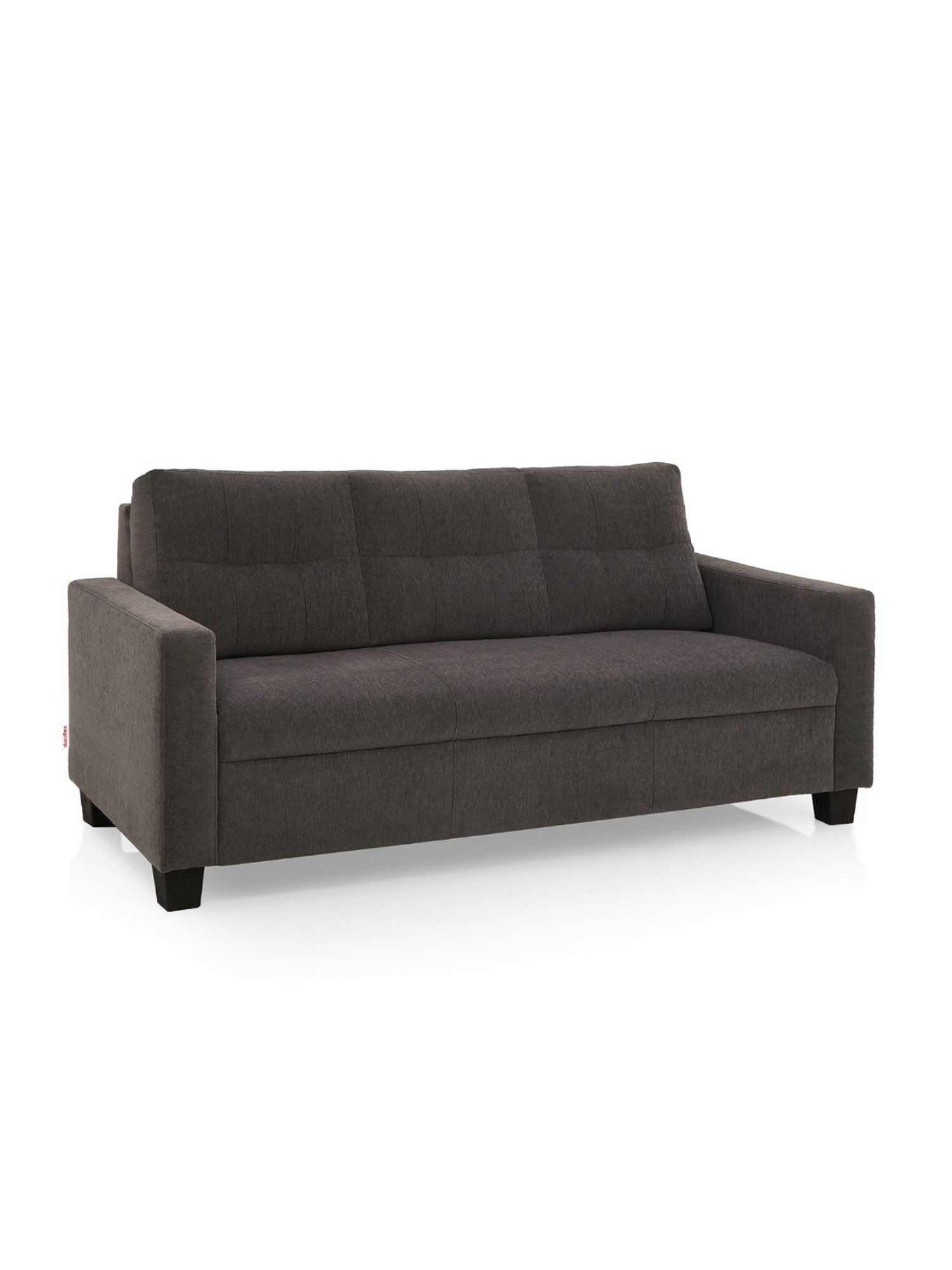 Duroflex Ease Grey Neem Wood 3 Seater Sofa
