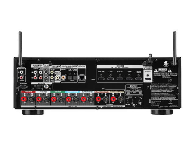 Denon AVR-S540BT 5.2 Channel 4K Ultra HD AV Receiver with Bluetooth