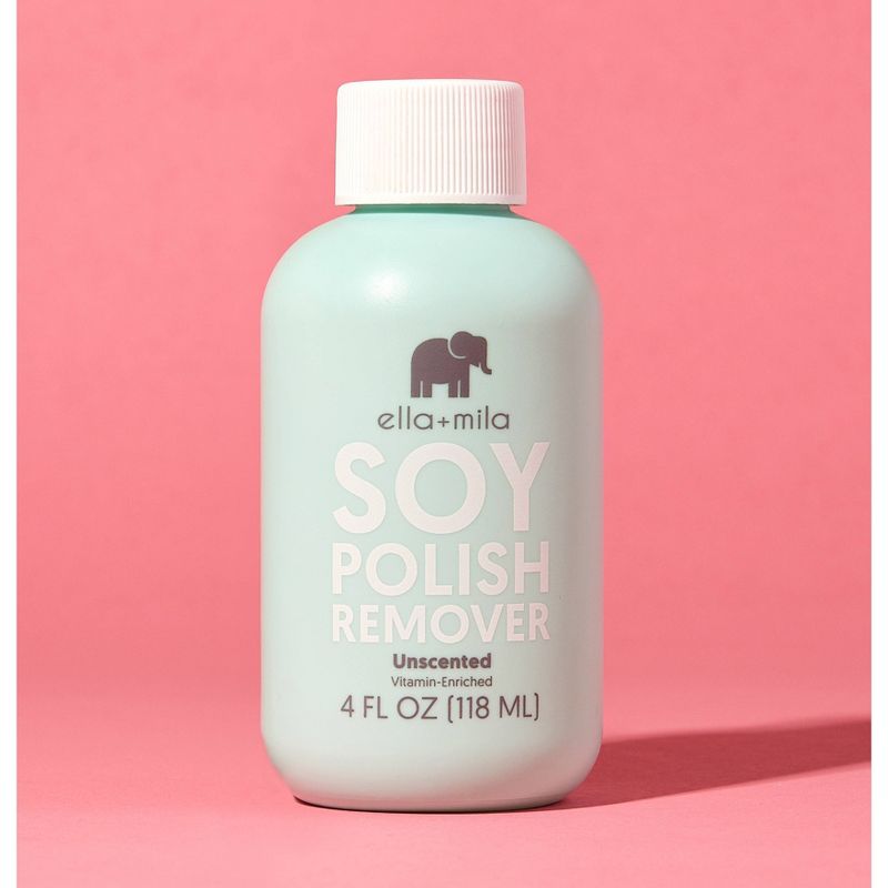 ella+mila Soy Nail Polish Remover Unscented - 4 fl oz
