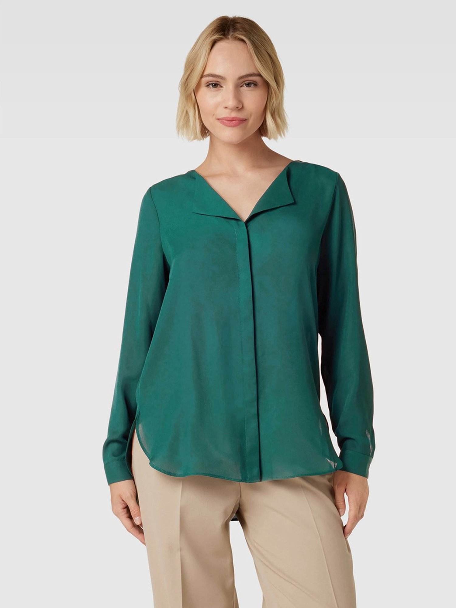 SELVIA Dark Green Regular Fit Top