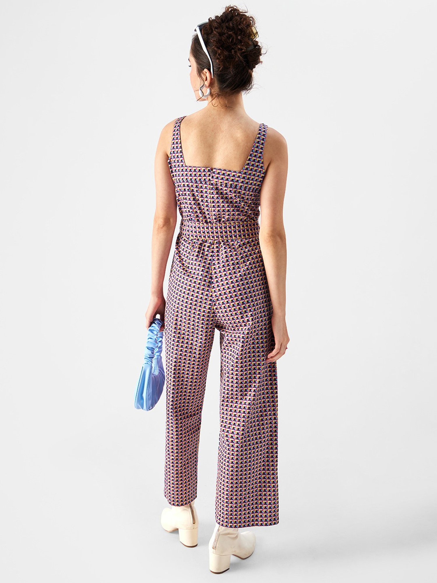 The Souled Store Multicolored Cotton Printed Jumpsuit