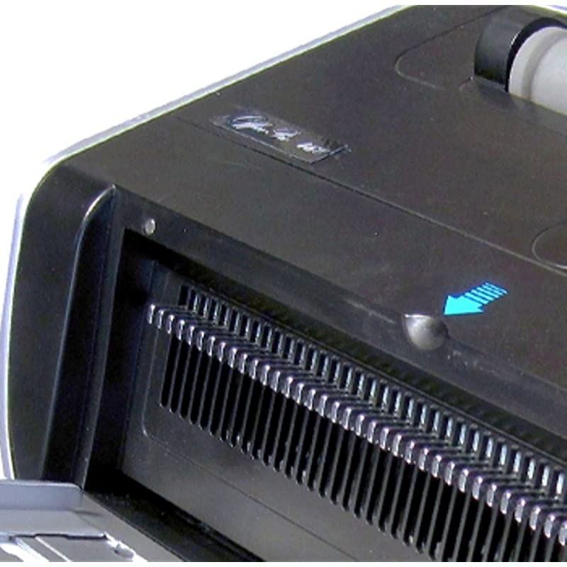 OfficePro-46E Electric Coil Binding Machine, 25mm Binding Capacity, 20 Sheets (20lb) Punching Capacity, 11.7" (A4) Punching Length, 6.35mm Hole Pitch, 4mm Hole Spec, No Foot Pedal Included