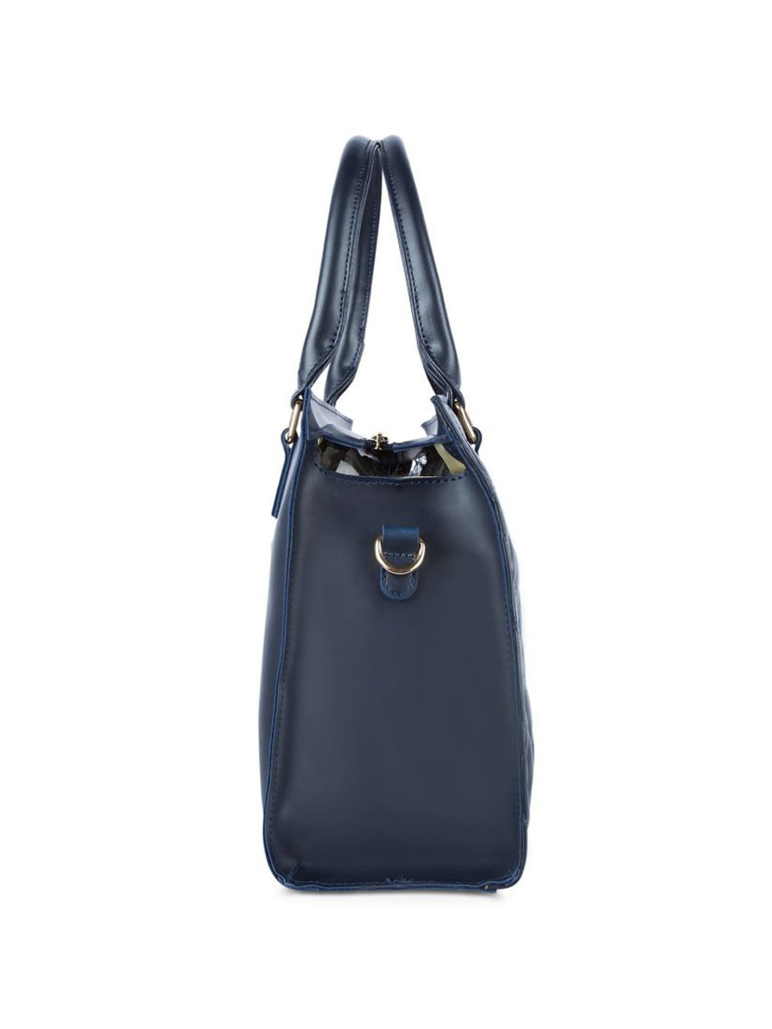 Lavie Stitch Shelly Navy Synthetic Quilted Handbag