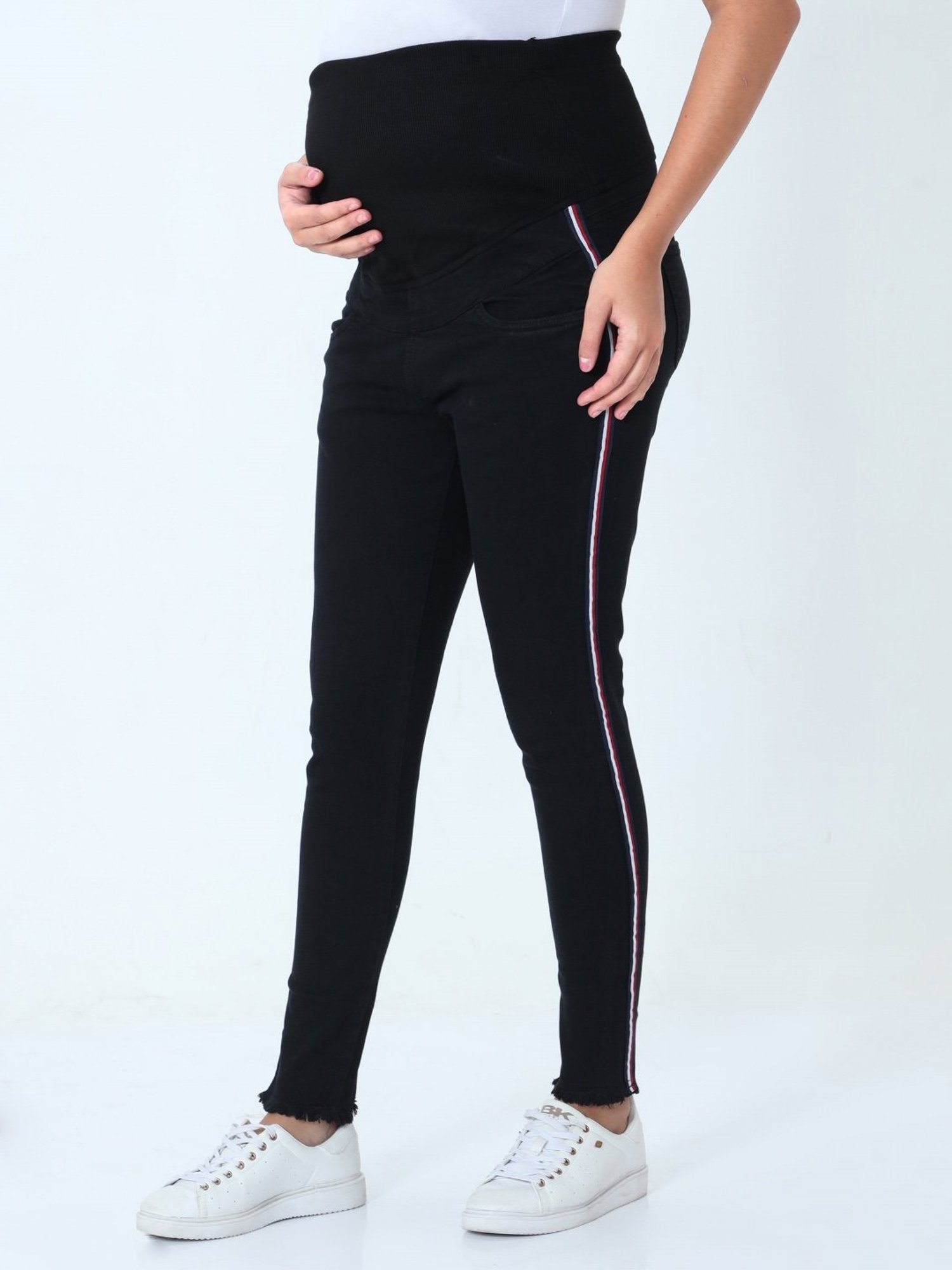 The Mom Store Black Relaxed Fit Jeans