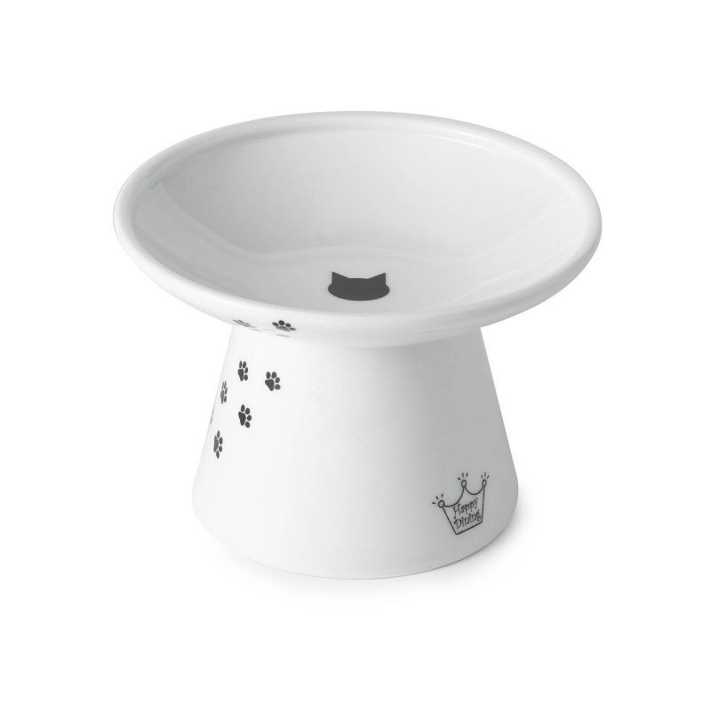 Necoichi Raised Cat Food Bowl - Extra Wide