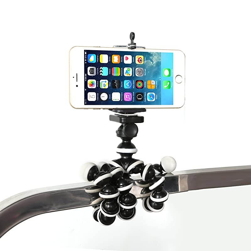 Tripod Portable Flexible Tripod Adjustable Cell Tripod with Wireless Remote and Universal Clip Mini Tripod Stand Holder for i11 Pro XS MAX XRAndroid Samsung GoPro Camera