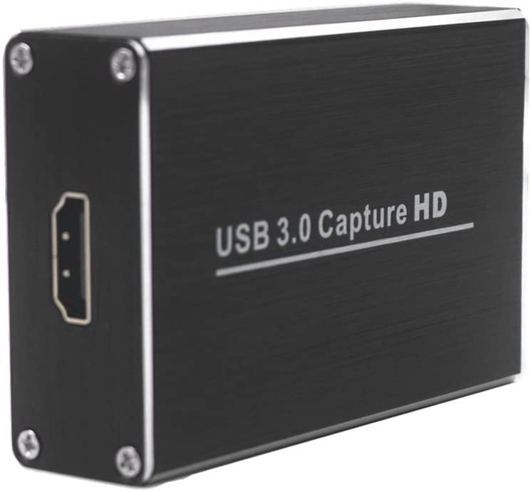 Docooler HD Video Capture Converter with USB3.0 Dongle 1080P 60FPS Drive-Free Capture Card Box for Windows Linux Os X Black
