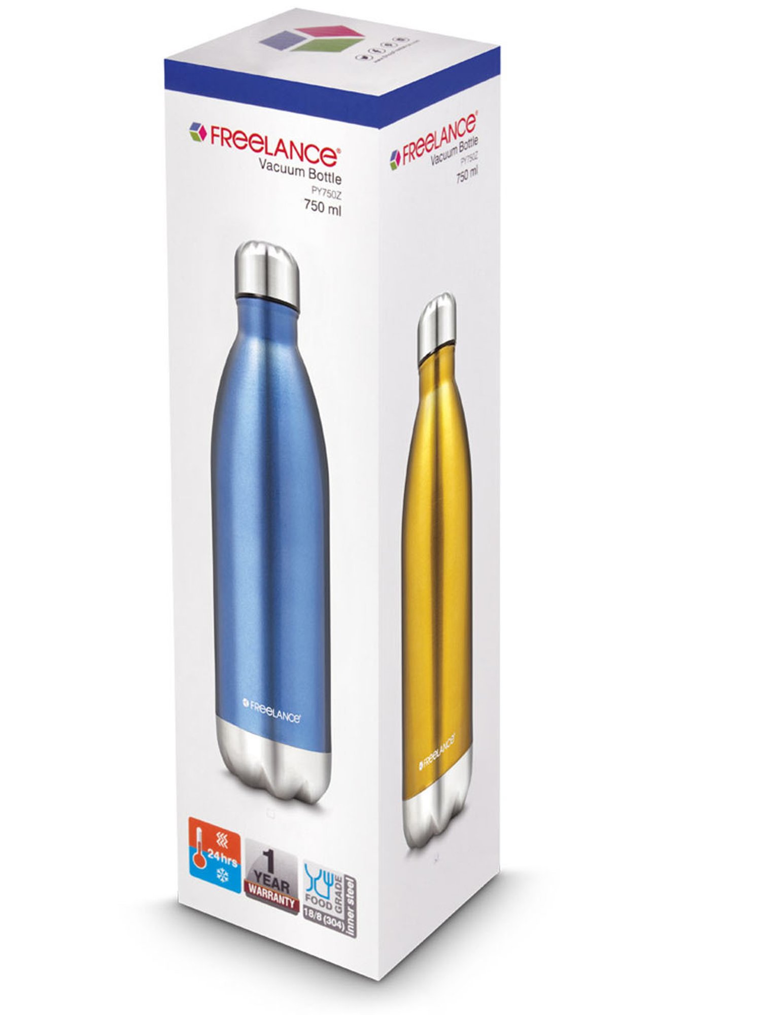 Freelance Blue Stainless Steel 500 ml Vacuum Bottle
