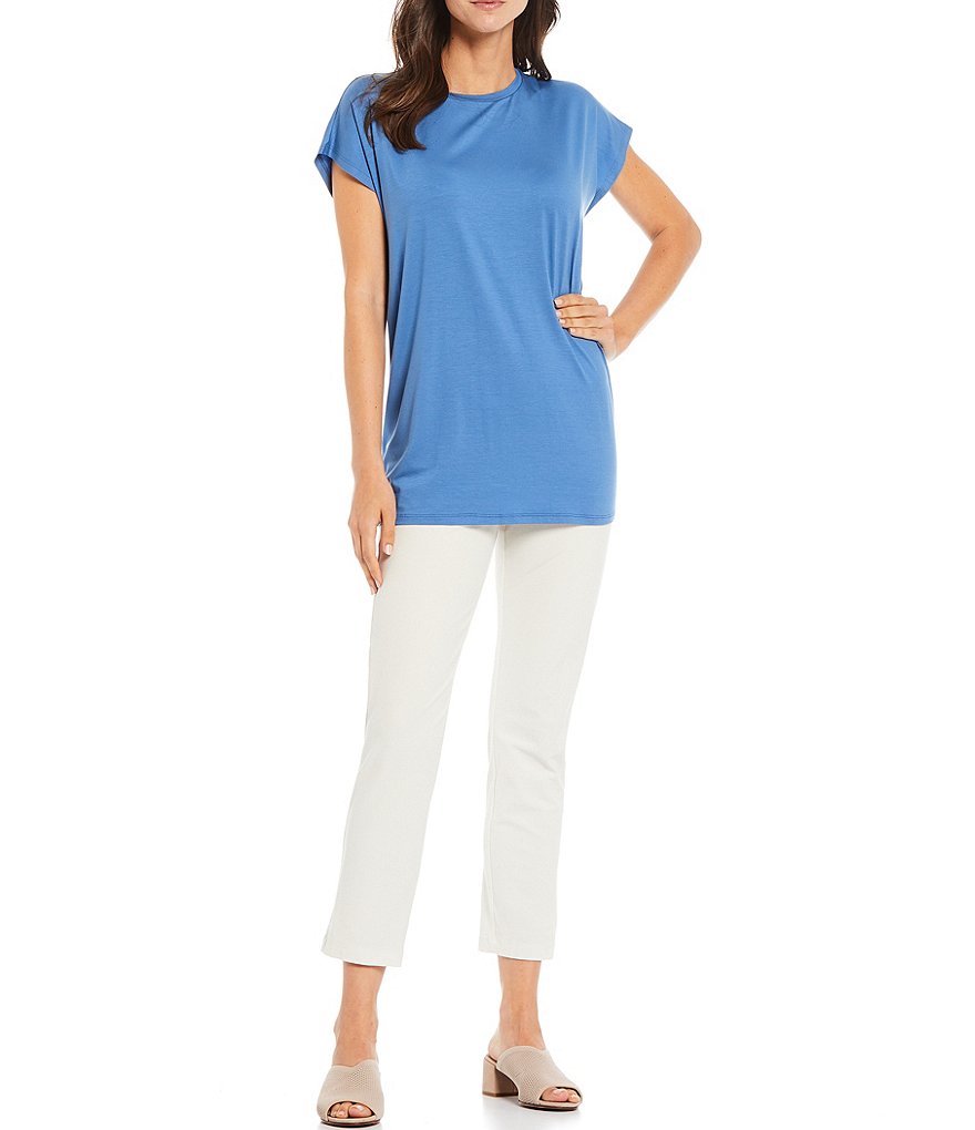 Eileen Fisher Jersey Crew Neck Boxy Tunic