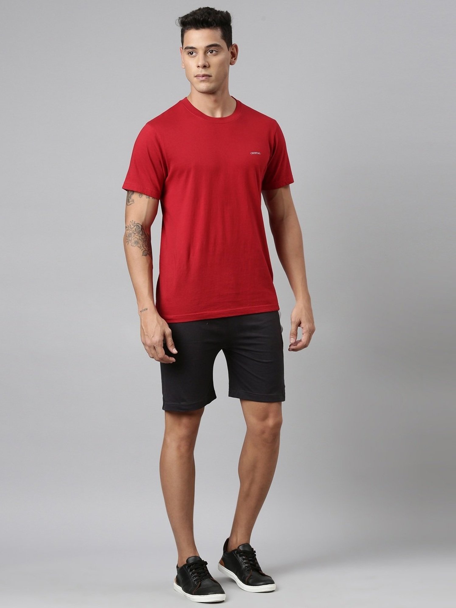 Dixcy Scott Maximus Grey Cotton Regular Fit Shorts