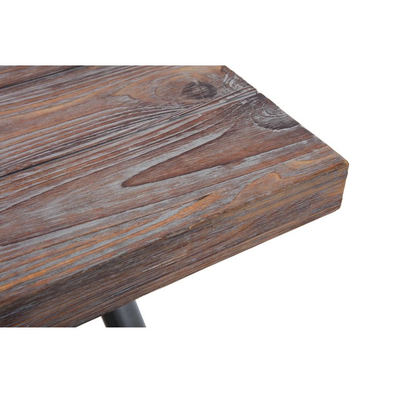 54" Reddick Wood Dining Table/Desk Antique Gray - Summerland Home