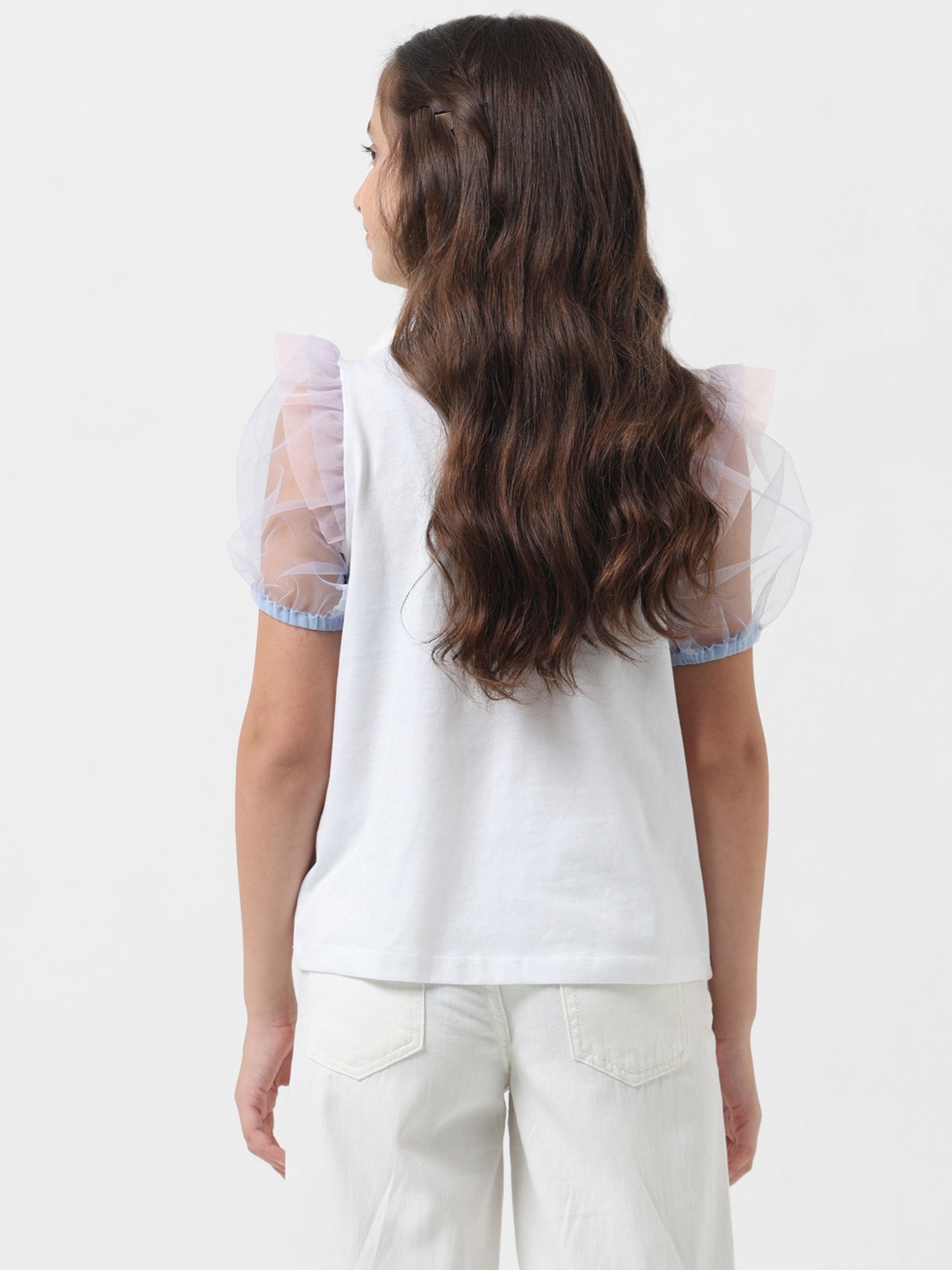 VERO MODA GIRL White Embellished Top