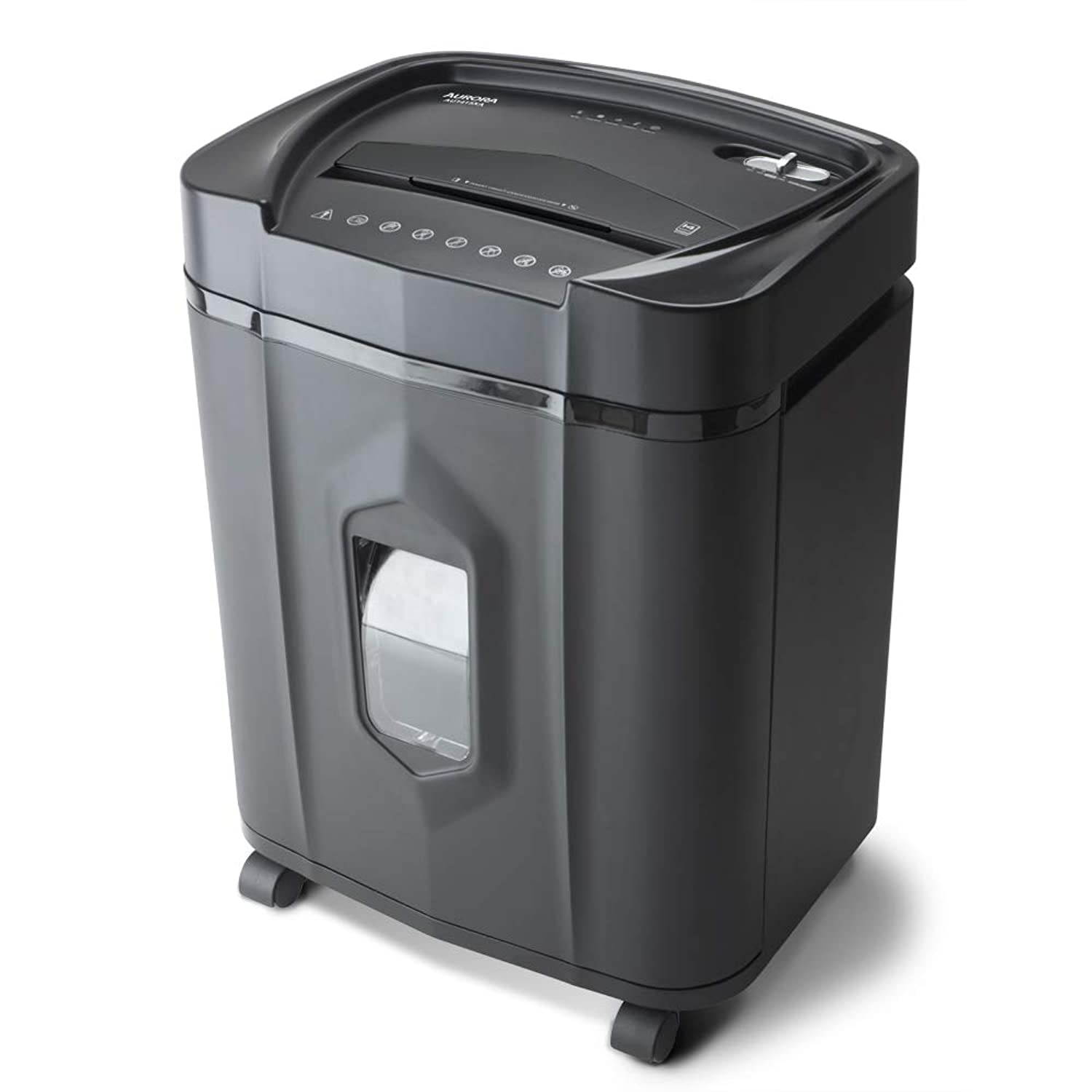 Aurora AU1415XA 14-Sheet Crosscut Paper/CD and Credit Card Shredder/ 5-Gallon pullout Basket/ 10 Minutes Continuous Run Time