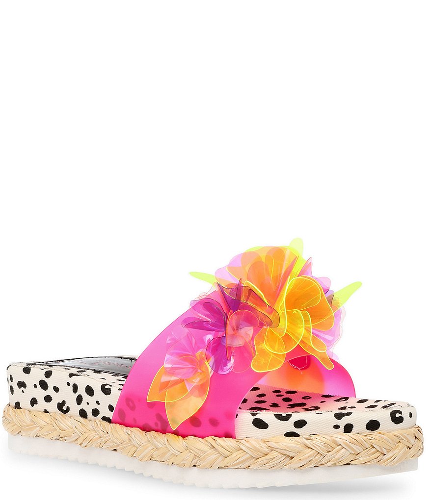 Betsey Johnson Marge Printed Flatform Espadrilles
