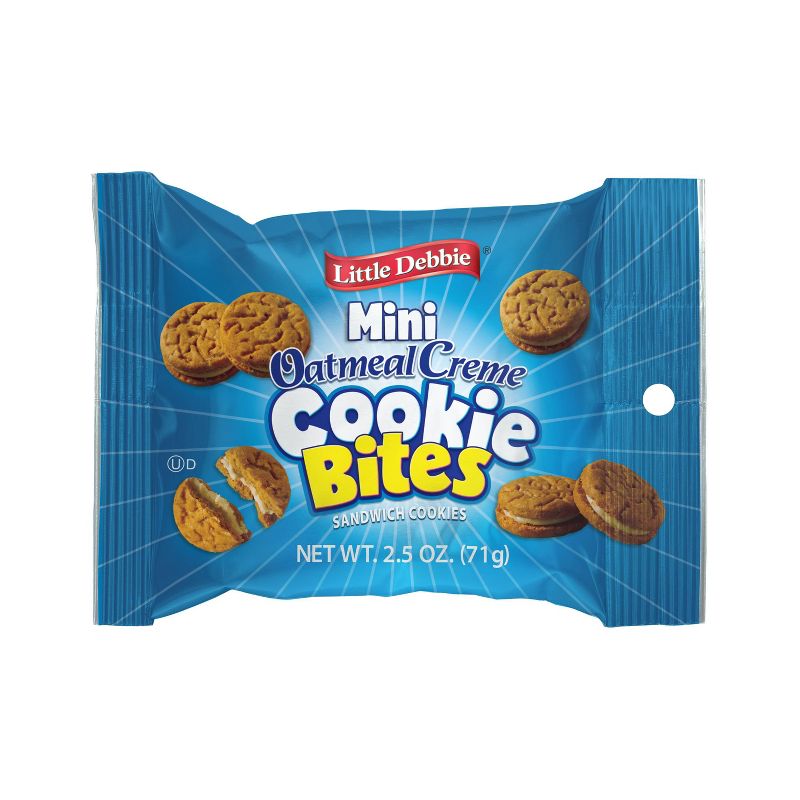 Little Debbie Single Serve Oatmeal Crème Cookie Bites - 2.5oz