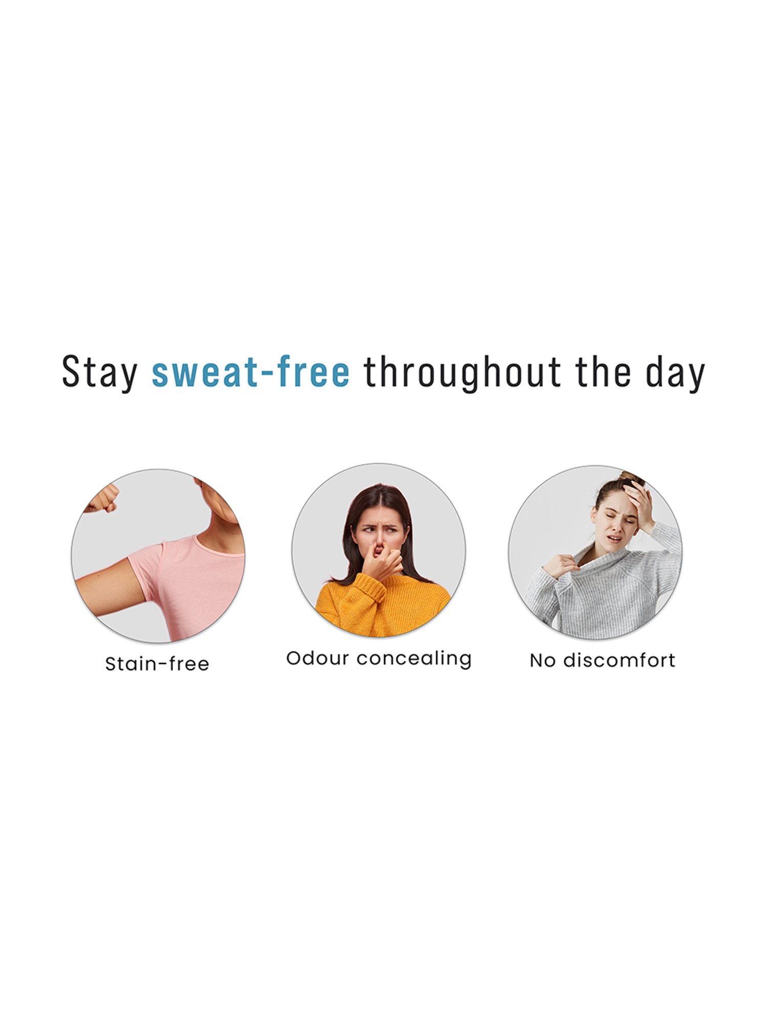 Sirona Anti Stain Underarm Sweat Pads - Pack of 2