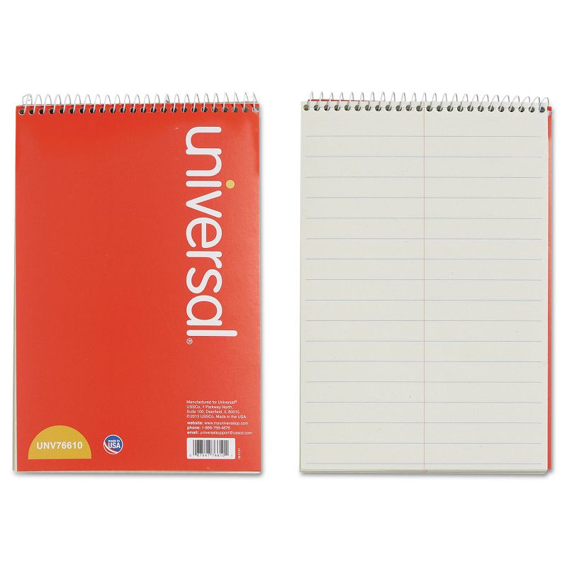 Universal Steno Book Pitman Rule 6 x 9 Green 60 Sheets 76610