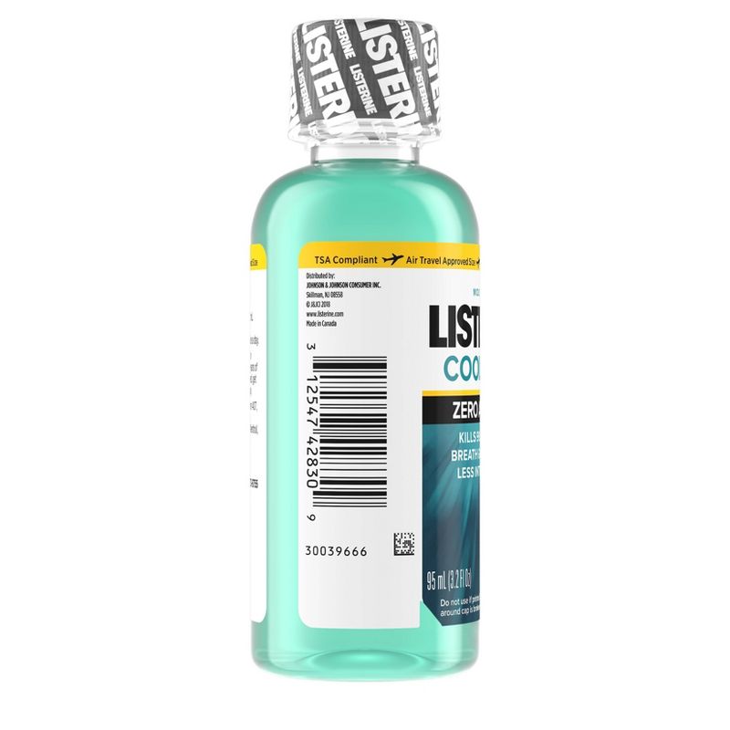 Listerine Coolmint Zero Alcohol Mouth Wash - Trial Size - 95ml