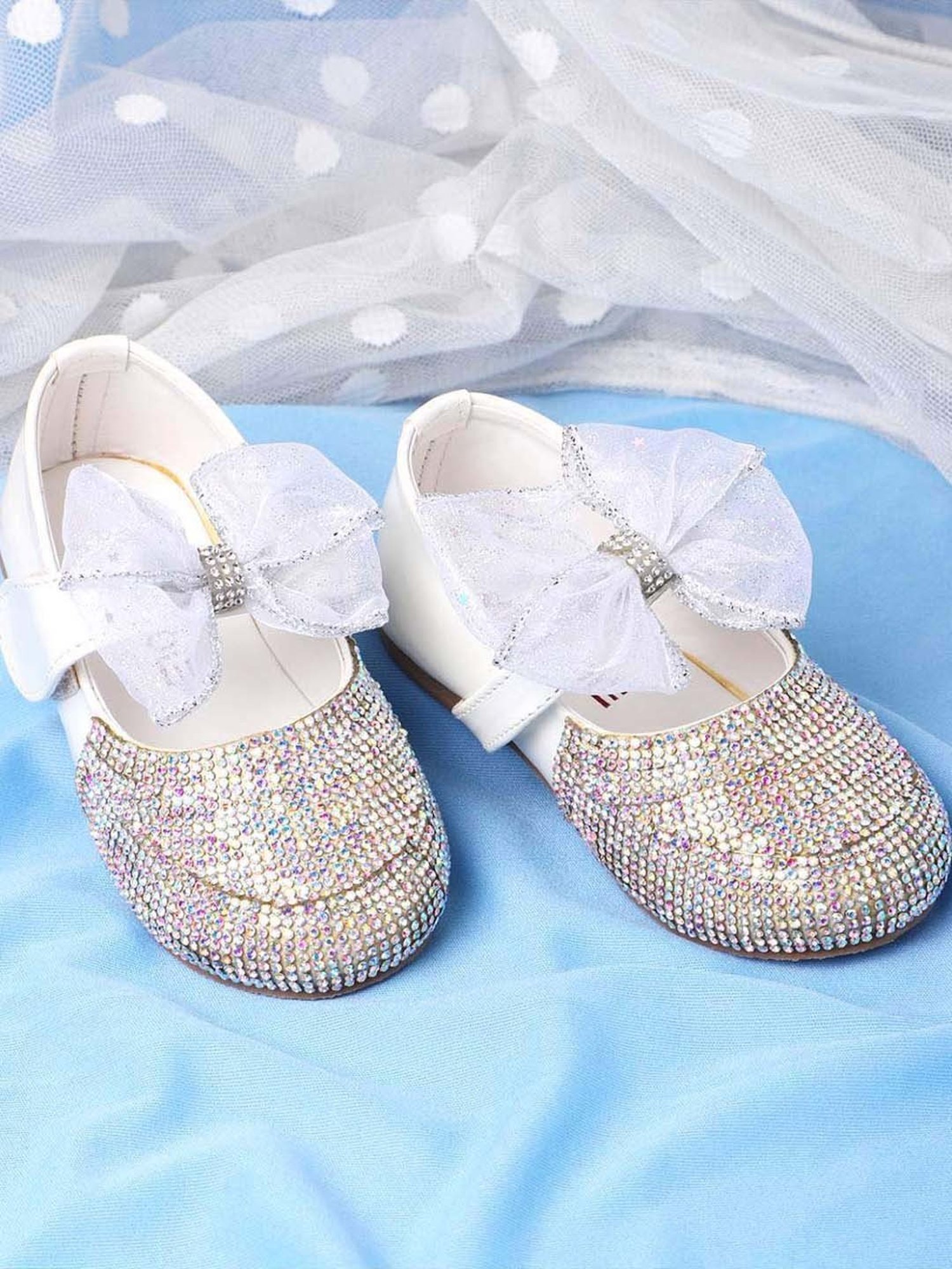 Minesole Kids White Mary Jane Shoes