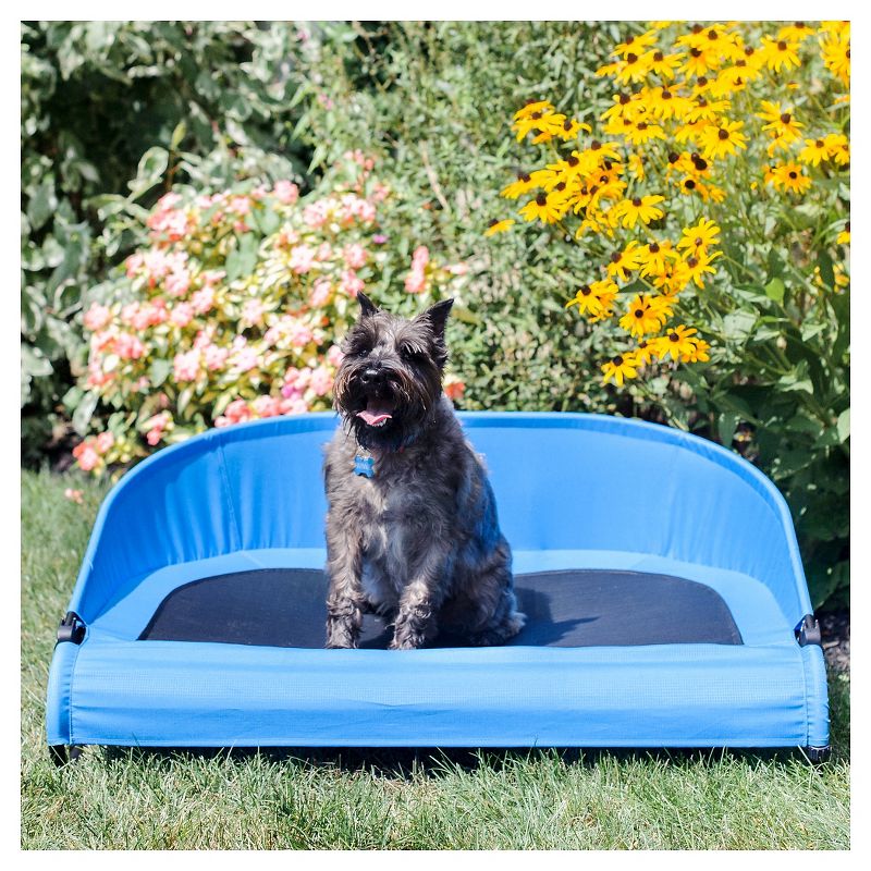 Gen7Pets Cool-Air Cot Pet Bed - Trailblazer Blue - Medium