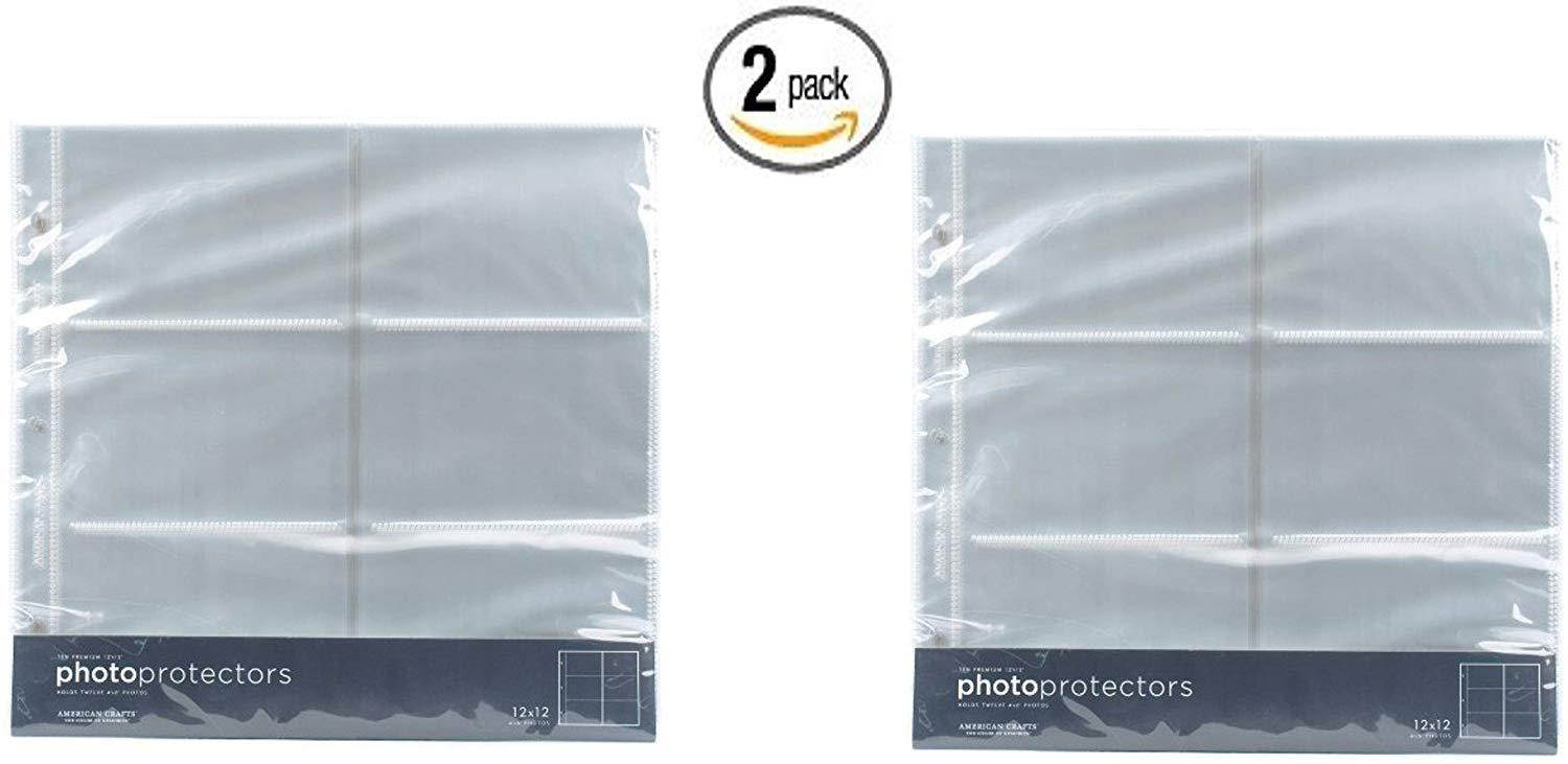 American Crafts  Photo Protector Sheets, 12 x 12-Inches, Pack of 2