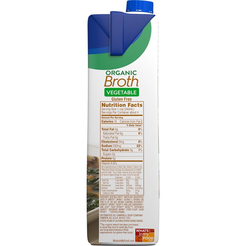 Swanson 100% Natural Organic Vegetable Broth 32oz