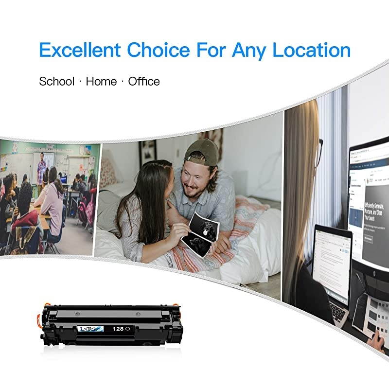 Compatible Toner Cartridge Replacement for Canon 128 CRG128 (Black, 4-Pack)