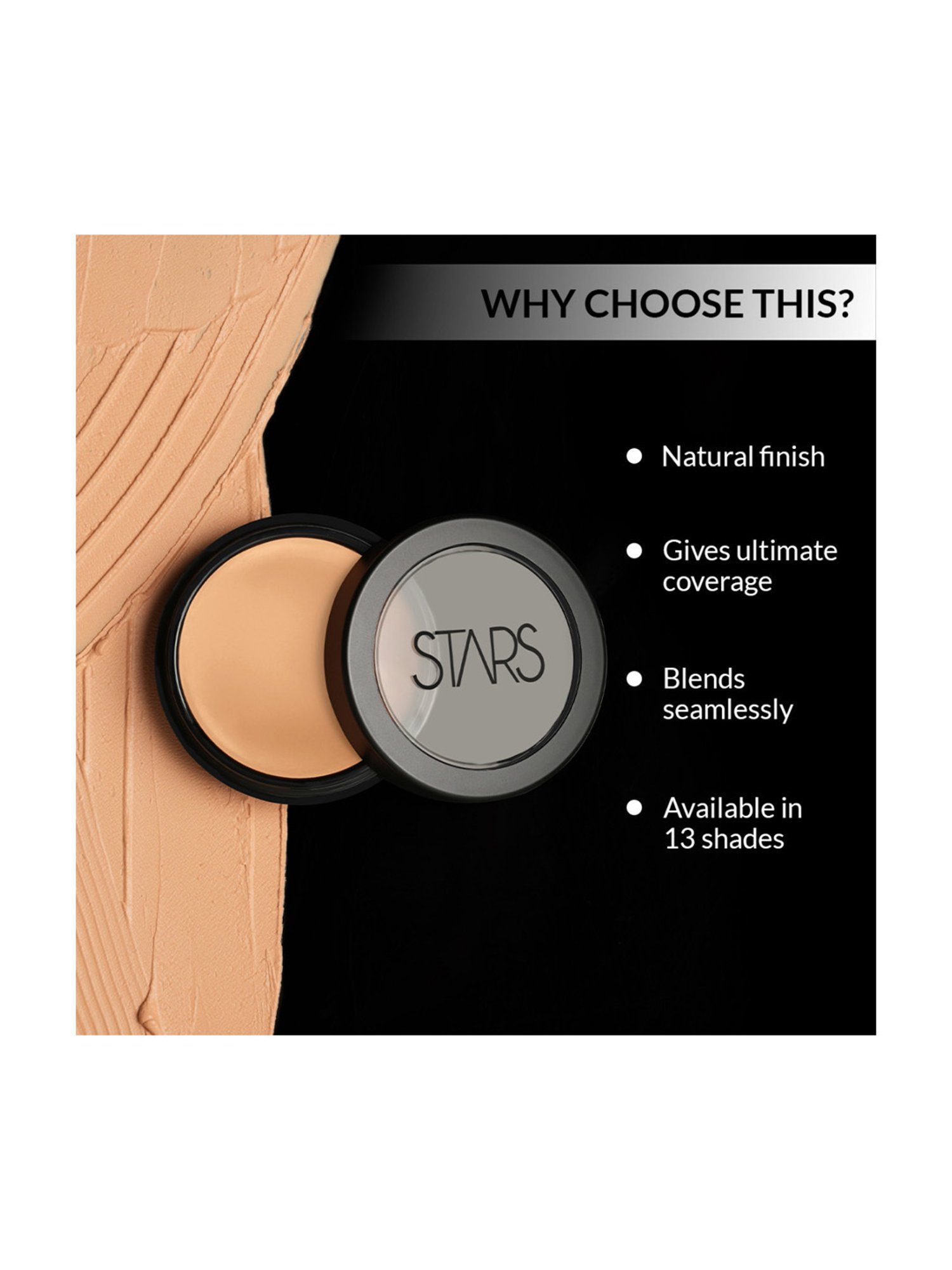 Stars Cosmetics Matte Finish Face Make Up Foundation SFS - 8 gm