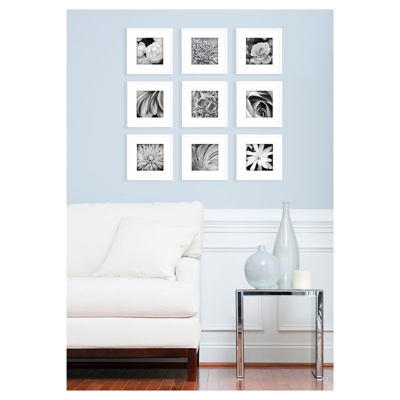 9pk Gallery Perfect Picture Frame White - Gallery Solutions