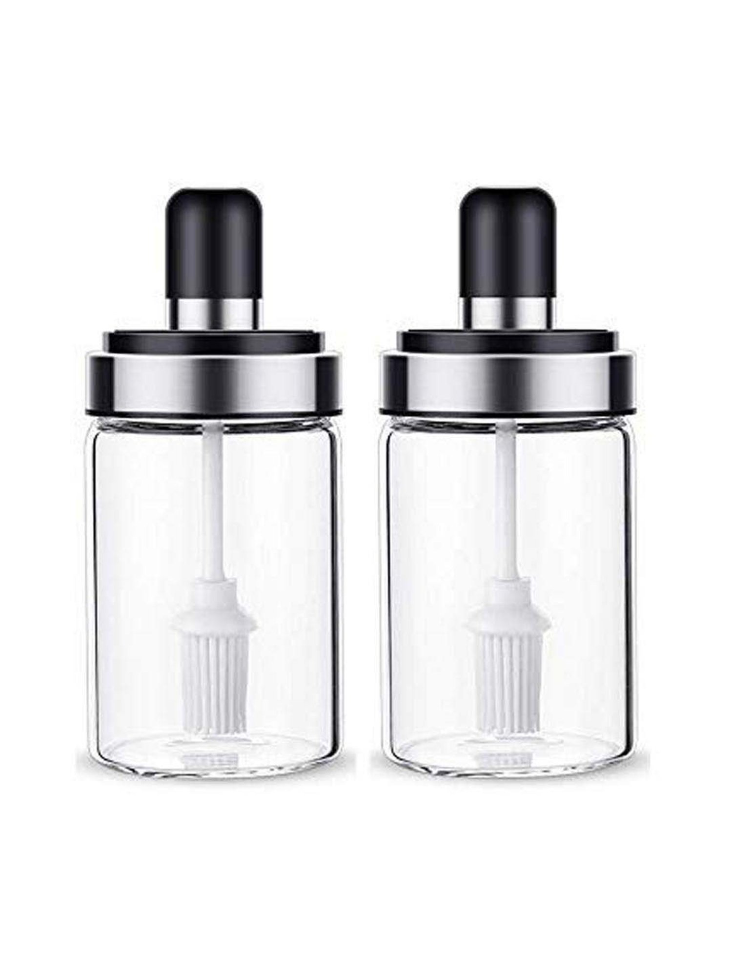 COLE & MASON White & Beige Ceramic Pourer - Set of 1