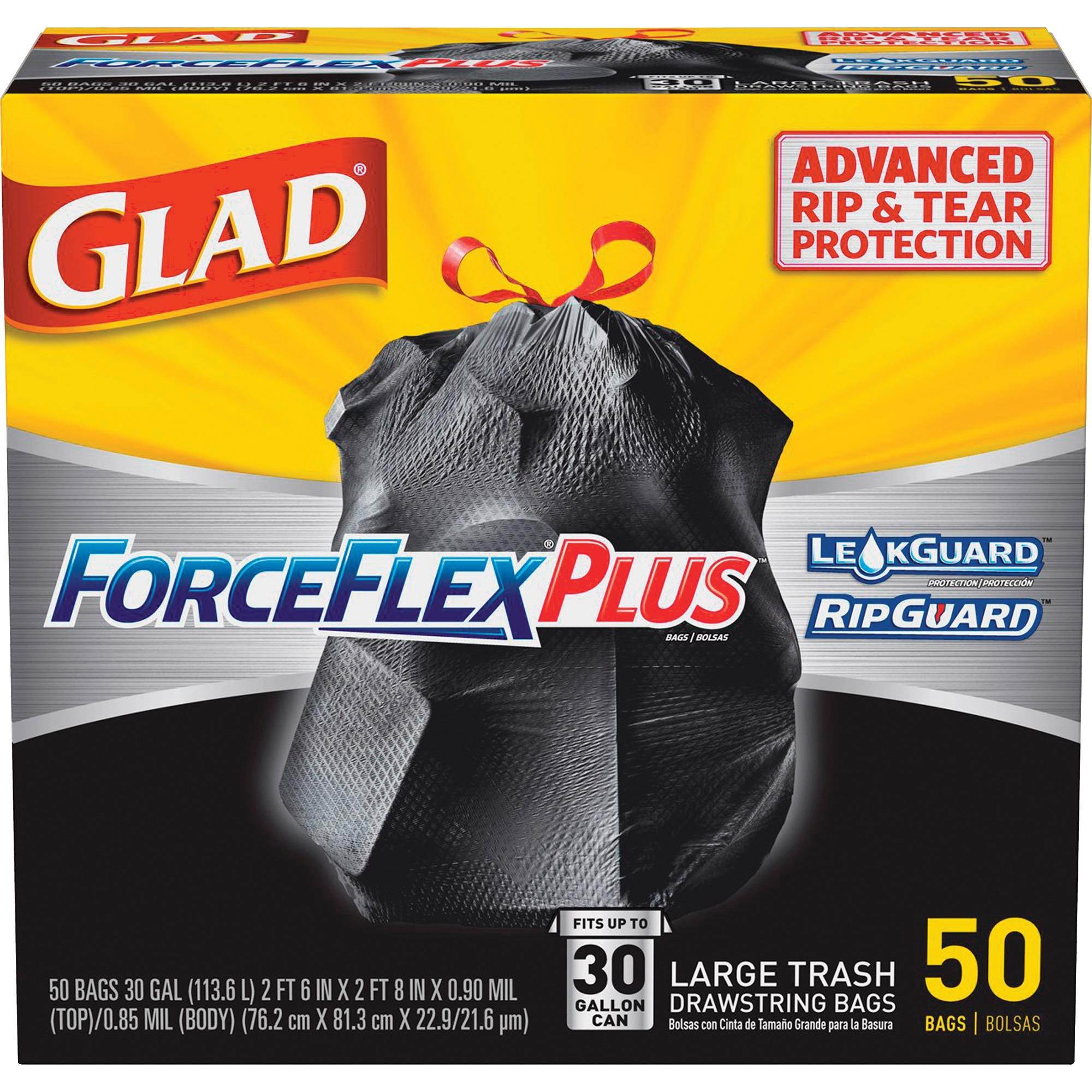 Glad 30-gal ForceFlexPlus Drawstring Bags