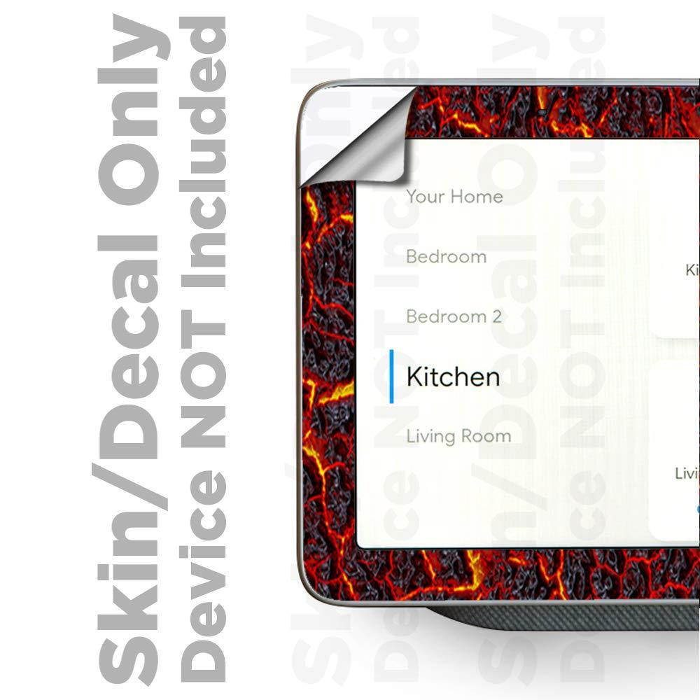 Skin Decal Vinyl Wrap for Google Home Hub | Decal Stickers Skins Cover |Burnt Top Lava Eruption ash